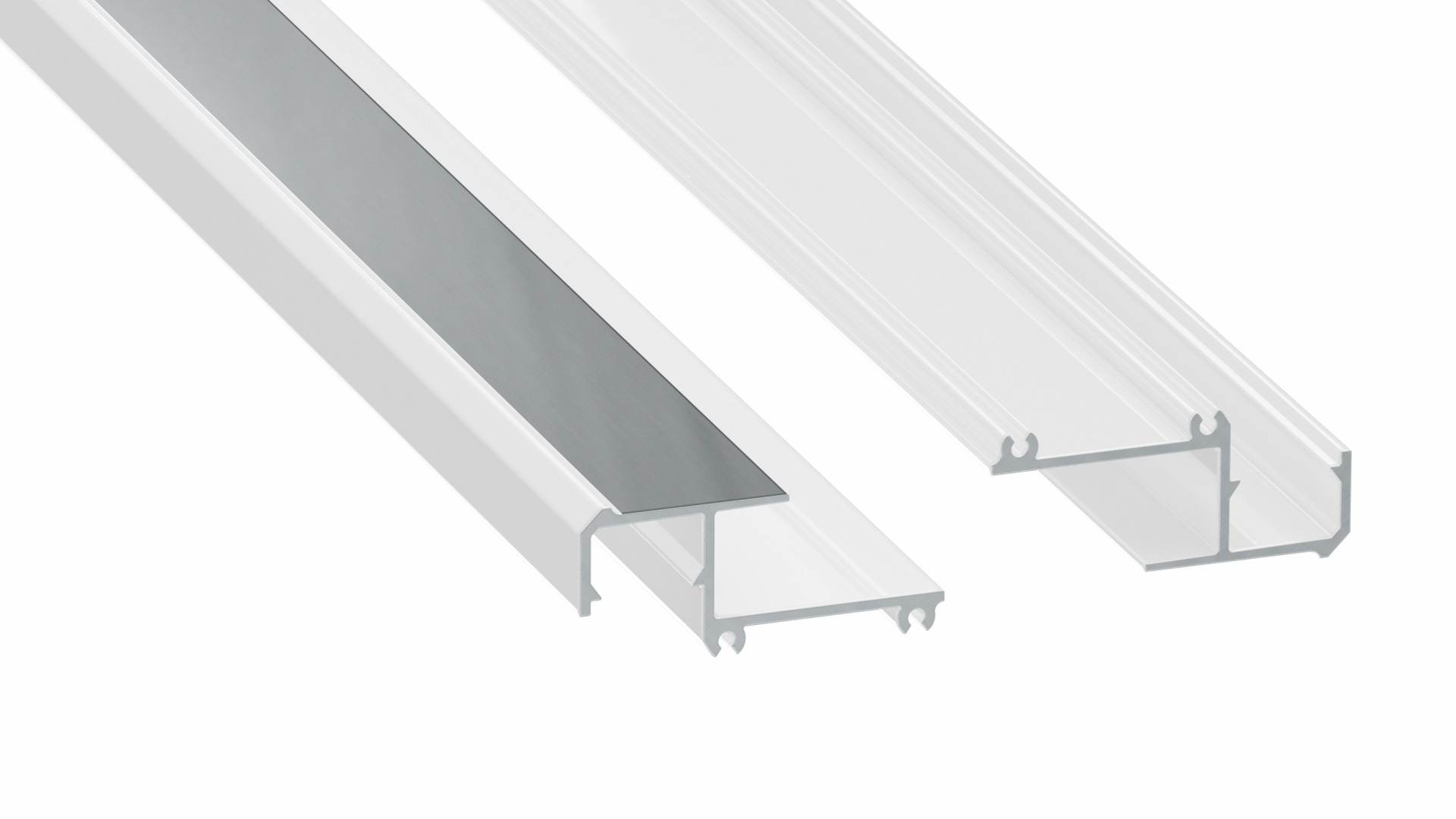 Lumines profile type IPA12 lacquered white, 4,15 m